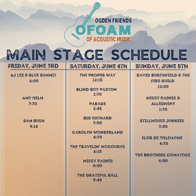 Single Day Lineup Schedule Announced